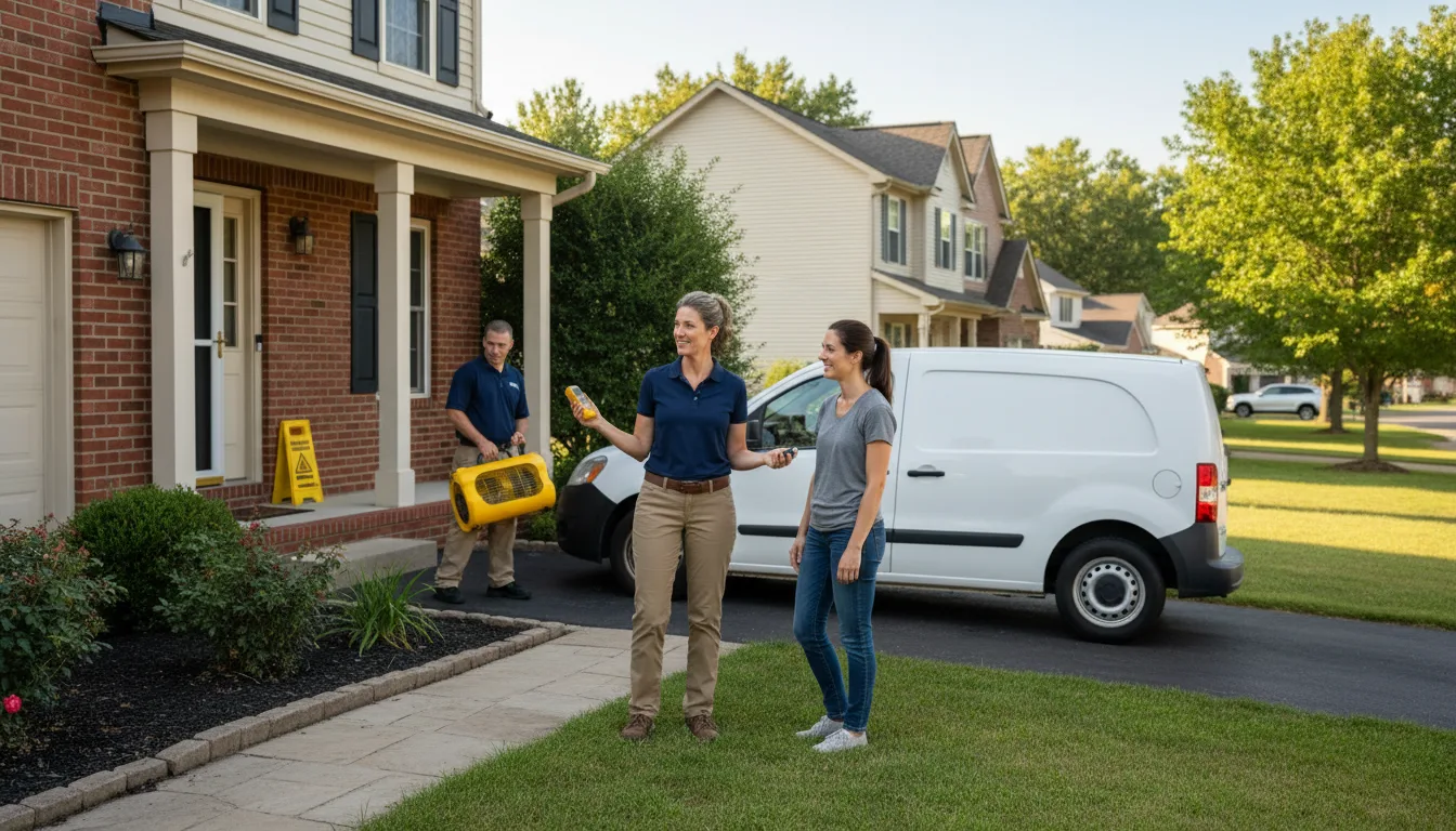Residential water damage restoration in Yampa, CO